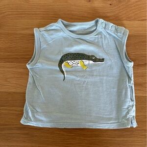 Boutchou Kids' Light Green Crocodile Tank Top